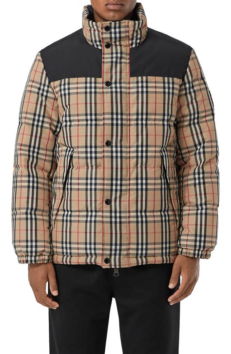 burberry mens puffer coat|burberry reversible jacket men us.